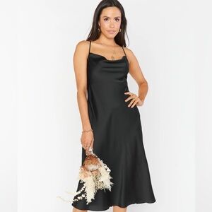 Show Me Your MuMu Verona Cowl Dress in Black - Size XXL